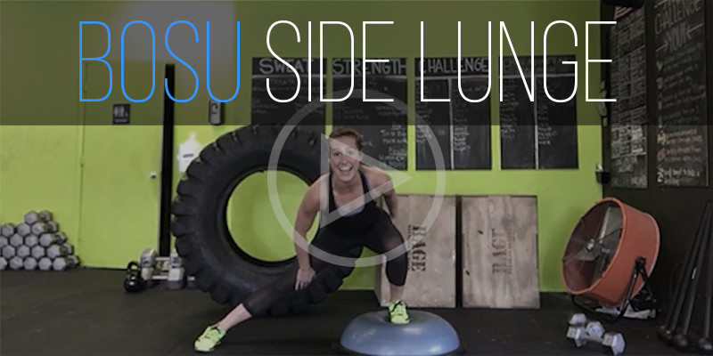 BOSU Ball Exercises - Side Lunges