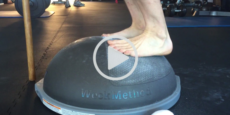 Feet on a BOSU Elite