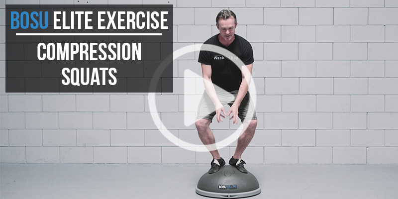 BOSU Elite Exercise: Compression Squats